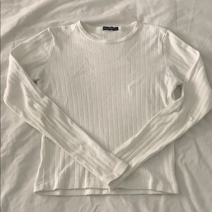 Brandy Melville white long sleeve top